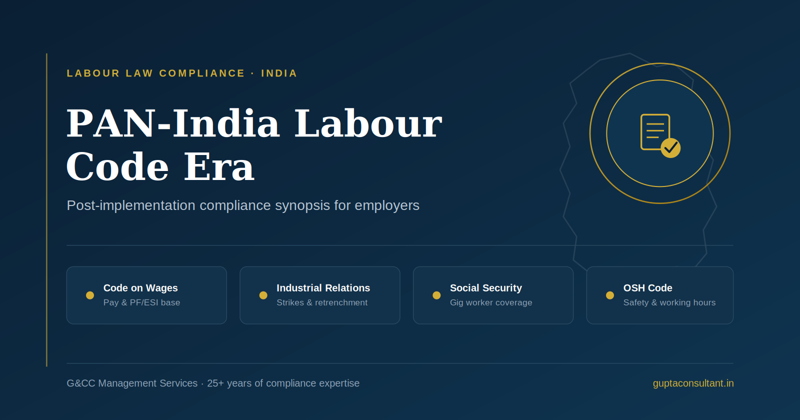 PAN-India Labour Law Compliance and Labour Codes